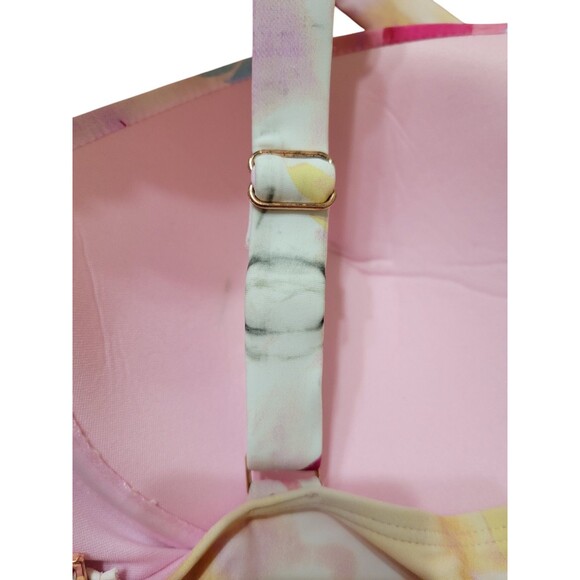 NWT LYSA Love Your Size Always 2X 22W-24W Pink 2 Piece High Rise Ruffle G5.25 - Picture 9 of 10